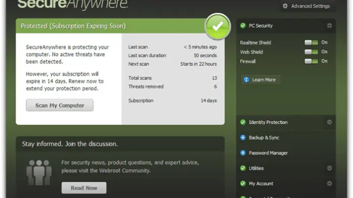 download Webroot SecureAnywhere AntiVirus 9 